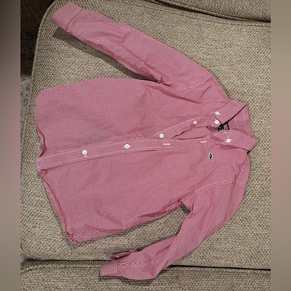 Vineyard vines Long sleeve 4t  red checkered